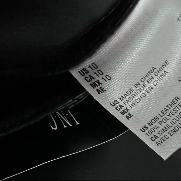 I.N.C International Concepts Women Size 10 Faux Leather Straight Leg Pants Black - Picture 8 of 9